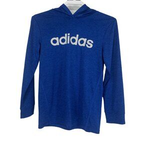 💙 Adidas Women’s Royal Blue Lightweight Hooded Shirt Pullover M 💙